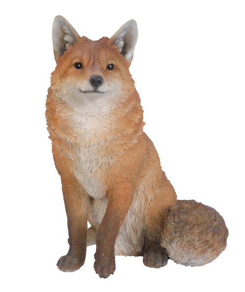 grey fox figurine